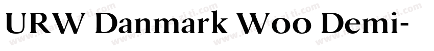 URW Danmark W00 Demi字体转换